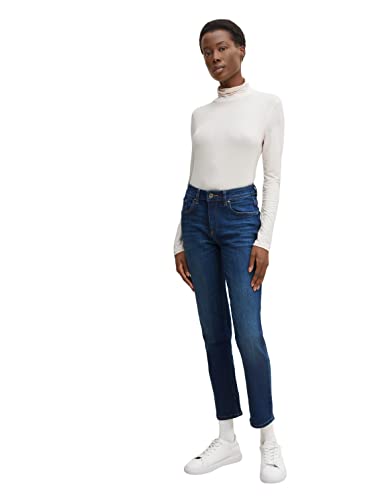 TOM TAILOR Damen Kate High Waist Jeans 1030921, 10119 - Used Mid Stone Blue Denim, 31W / 30L von TOM TAILOR