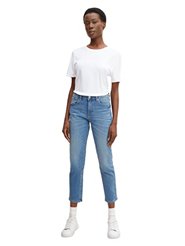 TOM TAILOR Damen Kate High Waist Jeans 1030921, 10280 - Light Stone Wash Denim, 28W / 30L von TOM TAILOR