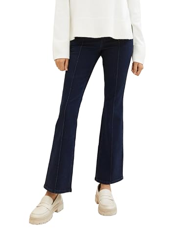 TOM TAILOR Damen Kate Narrow Bootcut Jeans, 10115 - Clean Rinsed Blue Denim, 34/30 von TOM TAILOR
