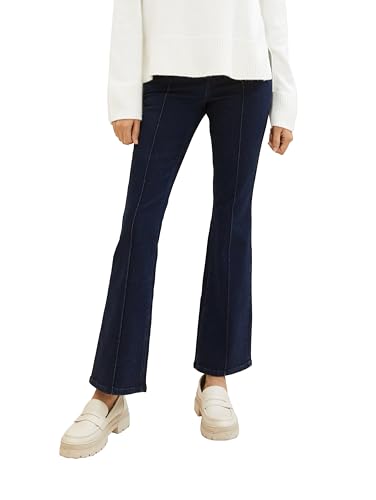 TOM TAILOR Damen Kate Narrow Bootcut Jeans, 10115 - Clean Rinsed Blue Denim, 34/32 von TOM TAILOR