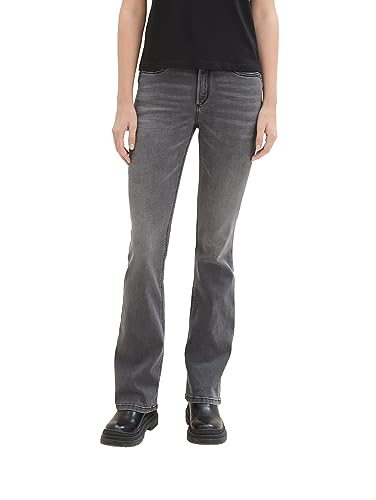 TOM TAILOR Damen Kate Narrow Bootcut Jeans, stone grey denim, 28/32 von TOM TAILOR