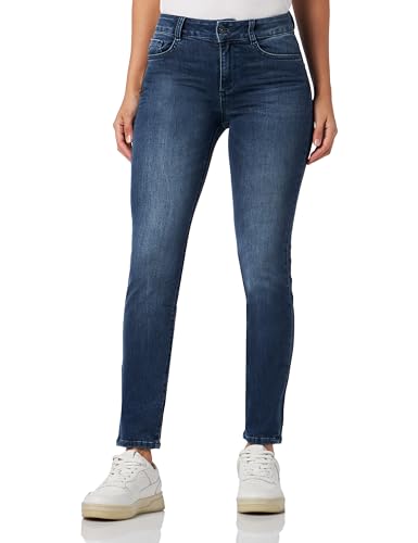 TOM TAILOR Damen Kate Slim Jeans, 10120 - Used Dark Stone Blue Denim, 29/30 von TOM TAILOR