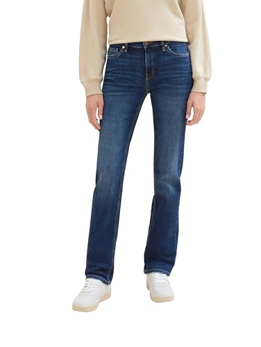 TOM TAILOR Damen Kate Straight Fit Jeans,10113 - Clean Mid Stone Blue Denim, 32/32 von TOM TAILOR