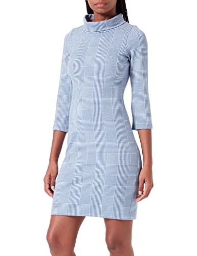 TOM TAILOR Damen Kleid mit Karomuster 1033784, 30690 - Blue Offwhite Check, 34 von TOM TAILOR