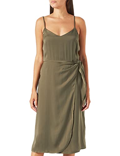 TOM TAILOR Damen Kleid mit Knotendetail 1031793, 11848 - Jungle Soil Green, 38 von TOM TAILOR