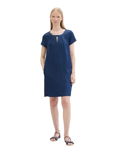 TOM TAILOR Damen 1042954 Kleid, 10110-Blue Denim, 42 von TOM TAILOR