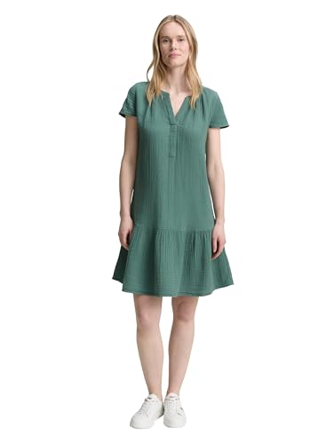 TOM TAILOR Damen 1041506 Kleid, 10697-Sea Pine Green, 44 von TOM TAILOR