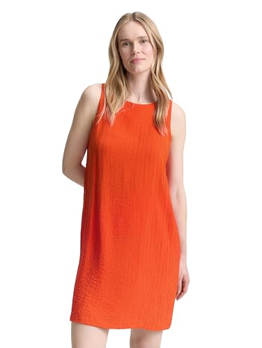TOM TAILOR Damen 1046483 Kleid, 12913-Tango Orange, 34 von TOM TAILOR