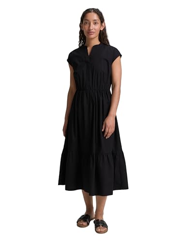 TOM TAILOR Damen 1046479 Kleid, 14482-Deep Black, 36 von TOM TAILOR