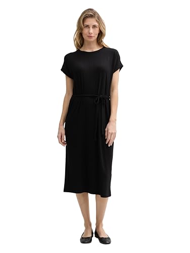 TOM TAILOR Damen 1046471 Kleid, 14482-Deep Black, 36 von TOM TAILOR