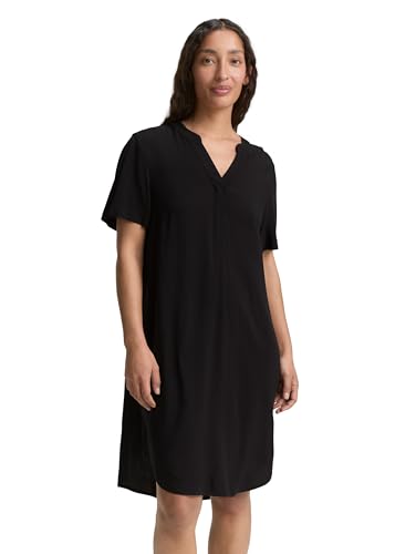 TOM TAILOR Damen 1046491 Kleid, 14482-Deep Black, 38 von TOM TAILOR