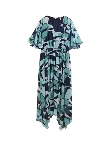 TOM TAILOR Damen 1046469 Kleid, 37800-Green Dots and Shapes Design, 32 von TOM TAILOR