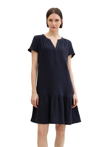 TOM TAILOR Damen Kurzes Kleid , sky captain blue, 40 von TOM TAILOR