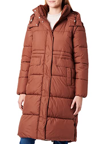 TOM TAILOR Damen Langer Wintermantel 1032504, 30041 - Grounded Brown, M von TOM TAILOR