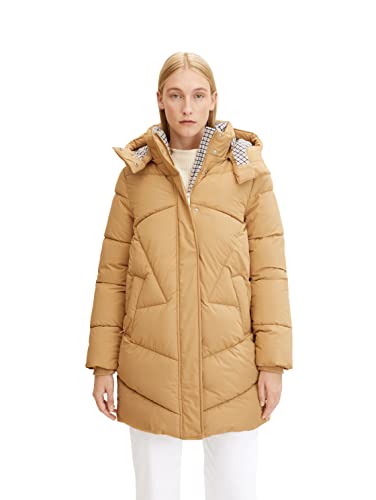 TOM TAILOR Damen Langer Wintermantel 1033560, 27841 - Soft Light Camel, M von TOM TAILOR