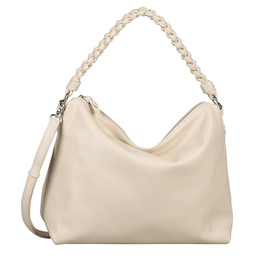 TOM TAILOR Leah Damen Hobo Bag Schultertasche Mittelgroß Weiß von TOM TAILOR