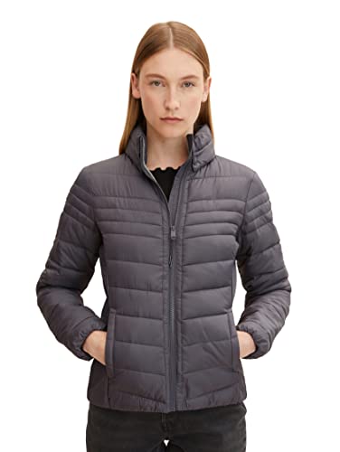 TOM TAILOR Damen Lightweight Daunenjacke 1033288, 15417 - Evident Anthracite, XL von TOM TAILOR