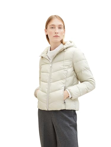 TOM TAILOR Damen Lightweight Steppjacke mit Kapuze, 27609 - Cold Beige, XS TOM TAILOR Damen Lightweight Steppjacke mit Kapuze, 27609 - Cold Beige, XS von TOM TAILOR