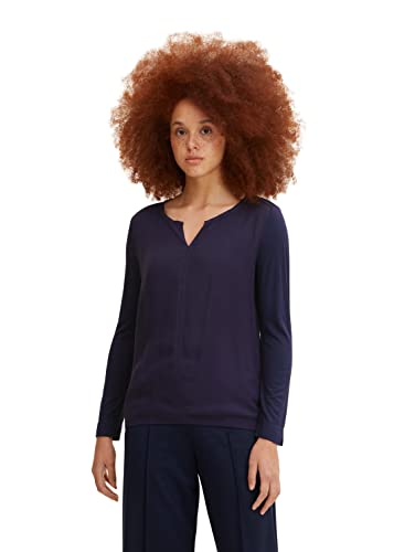 TOM TAILOR Damen Longsleeve aus Viskose von TOM TAILOR