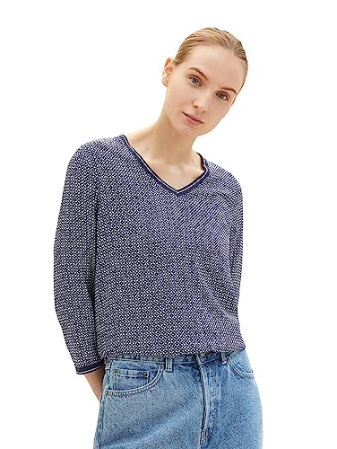 TOM TAILOR Damen Longsleeve mit Muster von TOM TAILOR