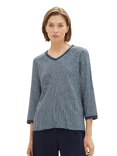 TOM TAILOR Damen Longsleeve mit Muster von TOM TAILOR