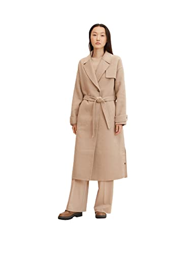 TOM TAILOR Damen Mantel mit Gürtel 1032464, 26353 - Messy Beige, XL von TOM TAILOR