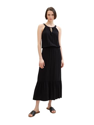 TOM TAILOR Damen Maxikleid , deep black, 44 von TOM TAILOR