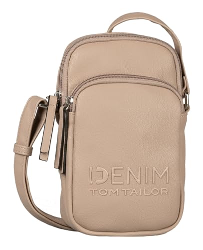 TOM TAILOR Denim Maxime Damen Handytasche Umhängetasche Mittelgroß Braun von TOM TAILOR