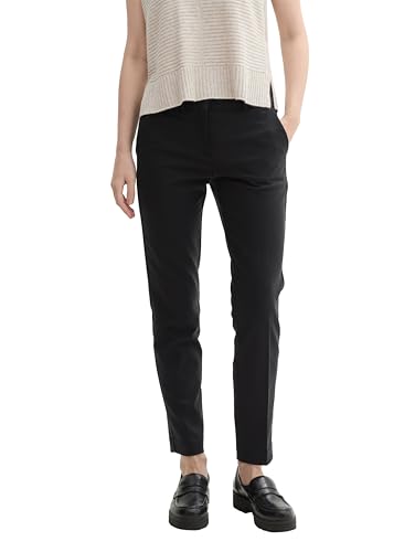 TOM TAILOR Damen Mia Slim Fit Hose,14482 - deep Black, 44/30 von TOM TAILOR