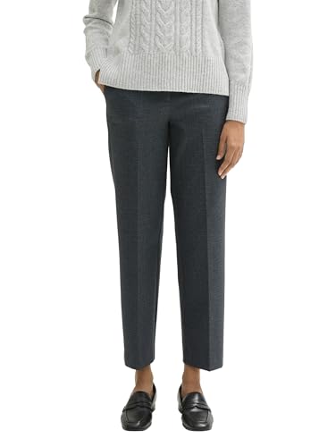 TOM TAILOR Damen Mia Straight Fit Hose mit Bügelfalte, 36608 - Classic Heringbone Strucutre, 38/32 TOM TAILOR Damen Mia Straight Fit Hose mit Bügelfalte, 36608 - Classic Heringbone Strucutre, 38/32 von TOM TAILOR