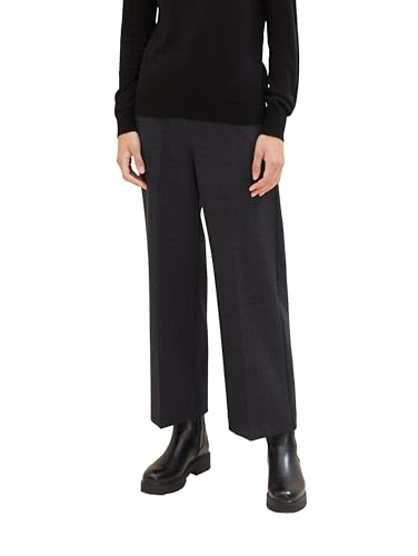 TOM TAILOR Damen Mia Straight Hose, black glen check ck, 36/28 von TOM TAILOR
