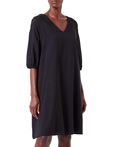 TOM TAILOR Damen Midi Kleid 1032207, 14482 - Deep Black, 38 von TOM TAILOR