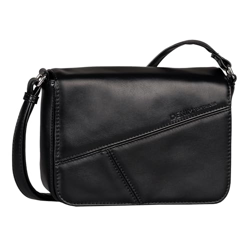 TOM TAILOR Denim Milla Damen Überschlagtasche Umhängetasche Klein Schwarz von TOM TAILOR Denim