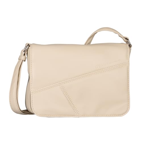 TOM TAILOR Denim Milla Damen Überschlagtasche Umhängetasche Klein Weiß von TOM TAILOR Denim