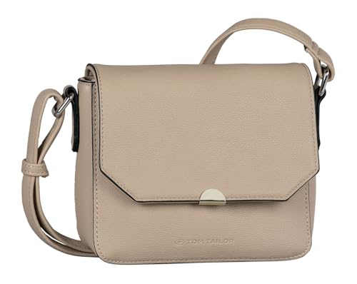 TOM TAILOR Nance Damen Überschlagtasche Umhängetasche Mini Beige von TOM TAILOR
