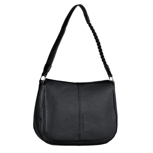 TOM TAILOR Denim Neda Damen Satteltasche Umhängetasche Klein Schwarz von TOM TAILOR Denim