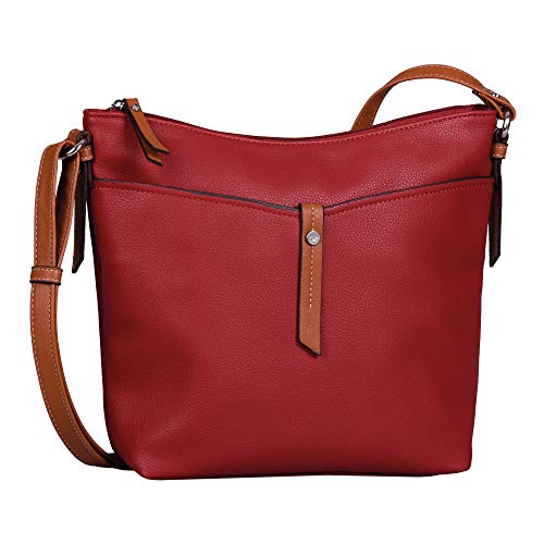 TOM TAILOR - Womenswear NOVARA Damen Umhängetasche M, red, 32x8,5x25 von TOM TAILOR