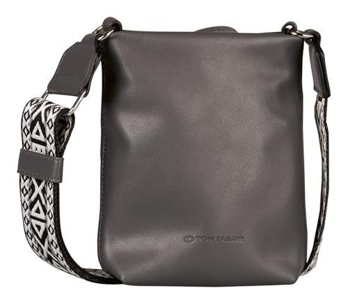 TOM TAILOR Palina Damen Handytasche Umhängetasche Mittelgroß Grau von TOM TAILOR