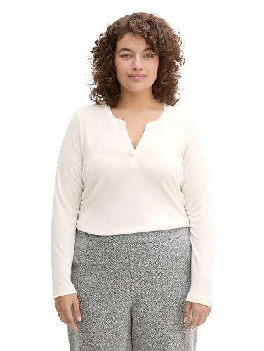 TOM TAILOR Damen Plussize Longsleeve T-Shirt von TOM TAILOR