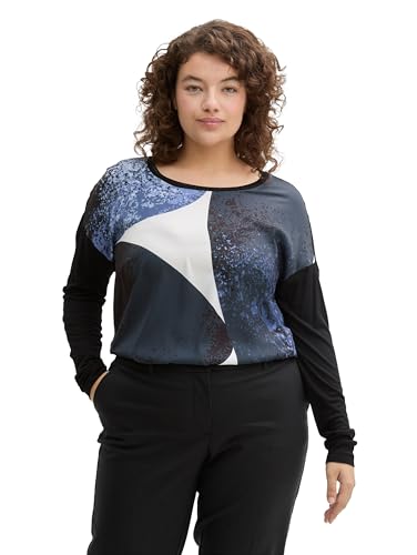 TOM TAILOR Damen Plussize Longsleeve T-Shirt von TOM TAILOR