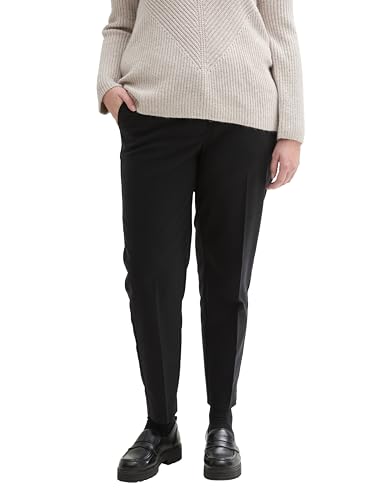 TOM TAILOR Damen Plussize Mia Slim Fit Hose,14482 - deep Black, 52 TOM TAILOR Damen Plussize Mia Slim Fit Hose,14482 - deep Black, 52 von TOM TAILOR
