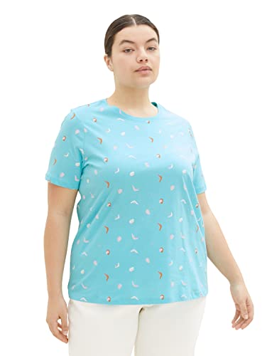 TOM TAILOR Damen Plussize T-Shirt mit Herz-Muster TOM TAILOR Damen Plussize T-Shirt mit Herz-Muster von TOM TAILOR