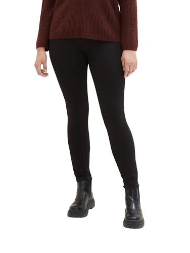 TOM TAILOR Damen Plussize Treggings mit elastischem Bund, deep black, 46/28 von TOM TAILOR