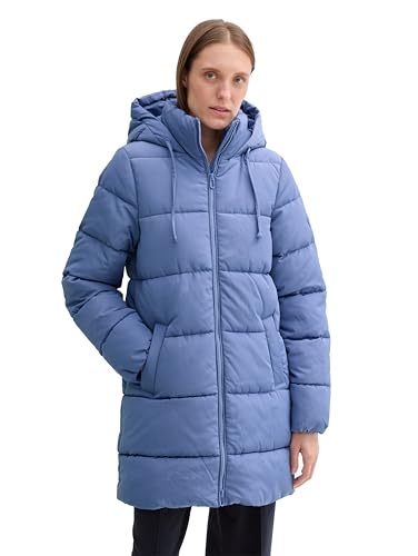 TOM TAILOR Damen Puffer Parka mit Kapuze, 10436 - Colony Blue, XL TOM TAILOR Damen Puffer Parka mit Kapuze, 10436 - Colony Blue, XL von TOM TAILOR