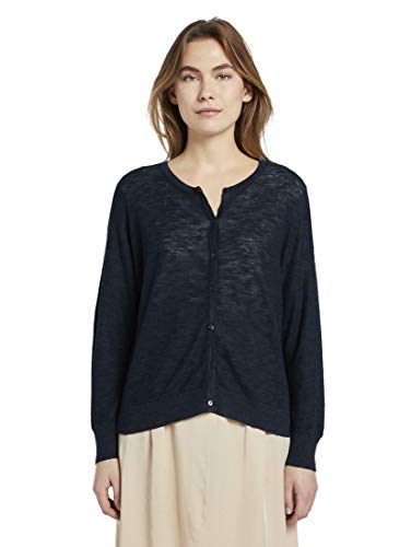 TOM TAILOR Damen Pullover & Strickjacken Lockerer Cardigan Sky Captain Blue,XS,10668,6000 von TOM TAILOR