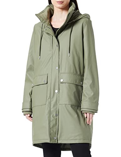 TOM TAILOR Damen Regenmantel Parka 1032473, 10905 - Tree Moss Green, XL von TOM TAILOR