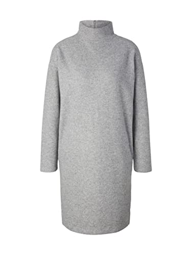 TOM TAILOR Damen 1034037 Rippkleid mit Stehkragen, 30282 - Concrete Grey Melange, 42 TOM TAILOR Damen 1034037 Rippkleid mit Stehkragen, 30282 - Concrete Grey Melange, 42 von TOM TAILOR