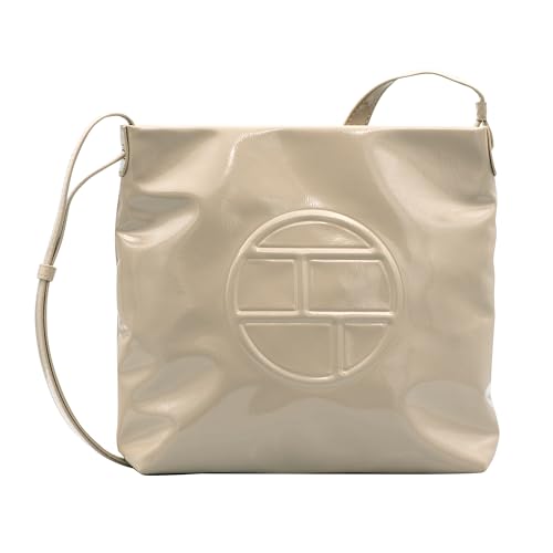 TOM TAILOR Rosabel Patent Damen Umhängetasche Crossbody Bag Mittelgroß Weiß von TOM TAILOR