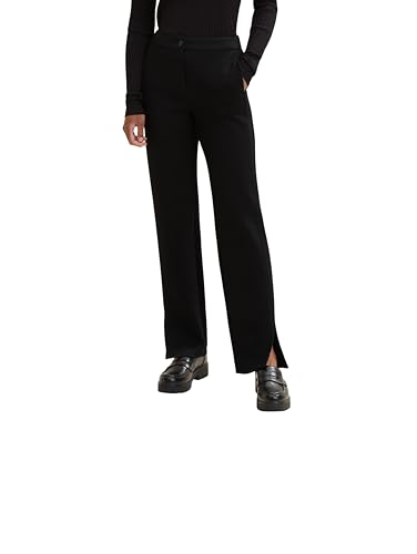 TOM TAILOR Damen Stoffhose mit Schlitz 1034542, 14482 - Deep Black, 34W / 32L TOM TAILOR Damen Stoffhose mit Schlitz 1034542, 14482 - Deep Black, 34W / 32L von TOM TAILOR
