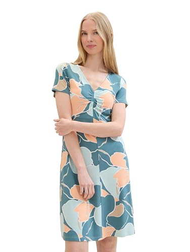 TOM TAILOR Damen Stretch Jersey Kleid , abstract flower print, 44 von TOM TAILOR